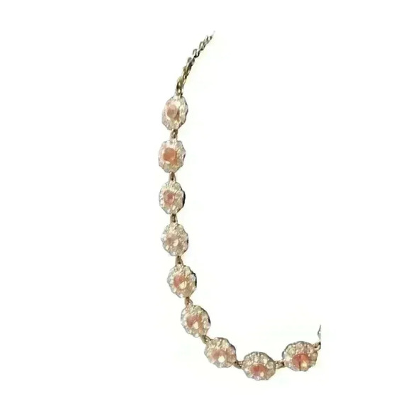 Round cluster necklace and earring set - Picture 4 of 4